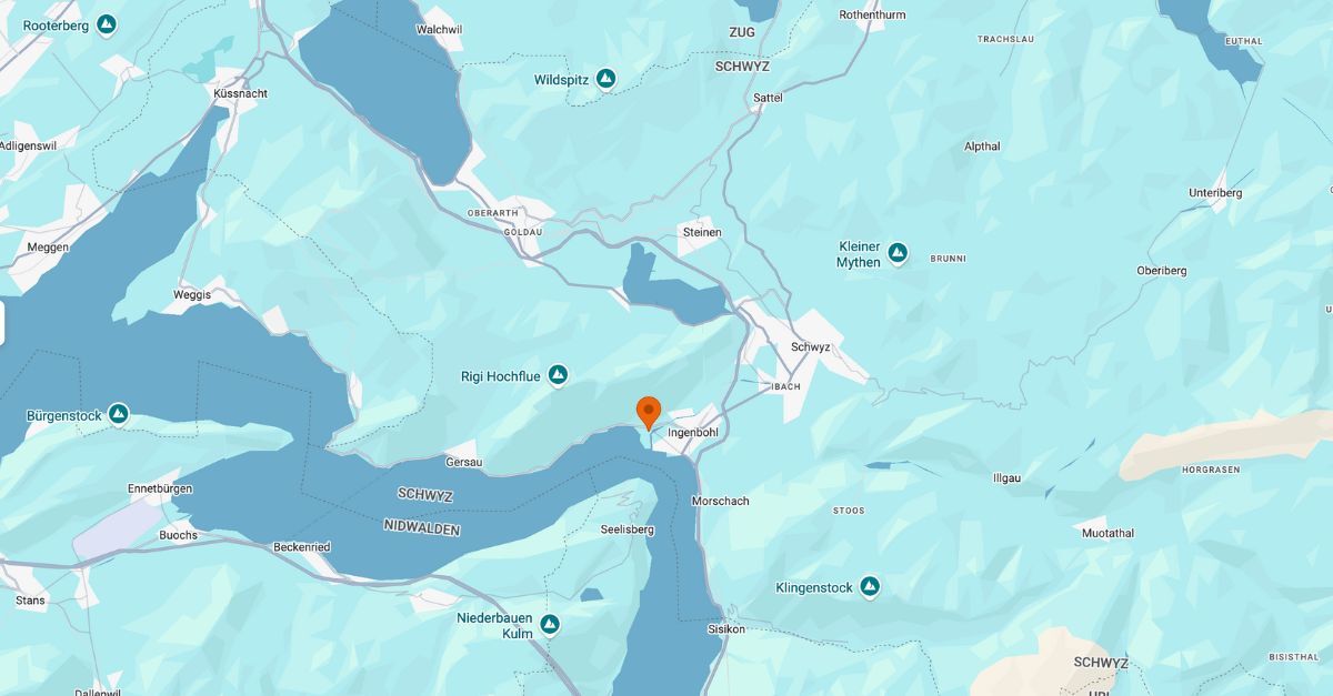 Standort-Karte VION-Sitz Brunnen, Schweiz Standort-Karte VION-Sitz Brunnen, Schweiz